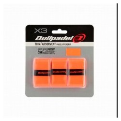 3X OVERGRIP - BULLPADEL X3- Oranje – 3 STUKS
