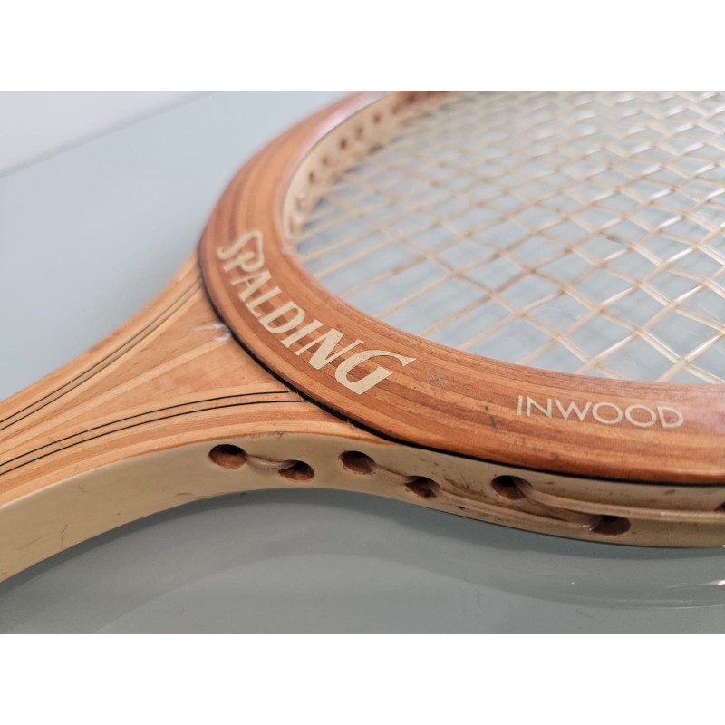 Raquette De Tennis Vintage Spalding En Bois - Modèle Junior Impact Avec Presse