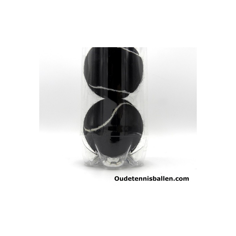 Kleuren tennisballen zwart