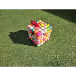 Kleuren Hocker (poef) | Stefano Melo | Oudetennisballen.com ART
