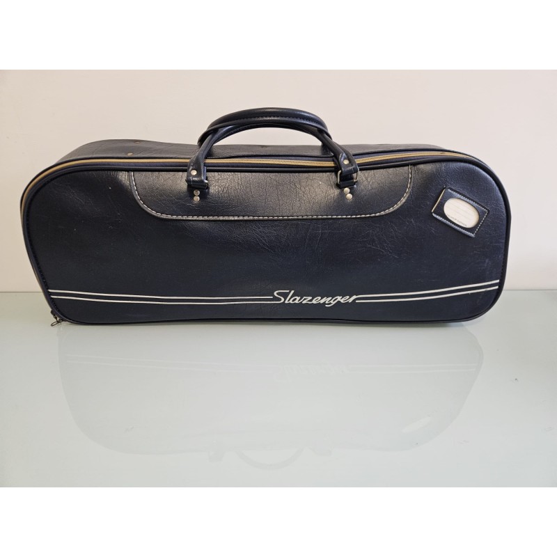 Vintage Slazenger Tennis Bag – Blue Leather