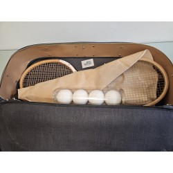 Vintage Slazenger Tennis Bag – Blue Leather