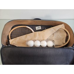Vintage Slazenger Tennis Bag – Blue Leather