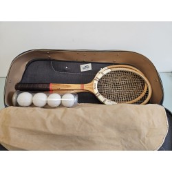 Vintage Slazenger Tennis Bag – Blue Leather