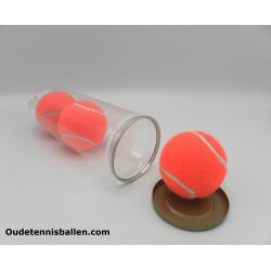 Kleuren tennisballen oranje