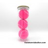 Kleuren tennisballen roze