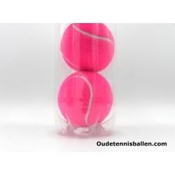 Kleuren tennisballen roze