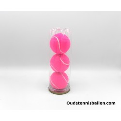 Kleuren tennisballen roze