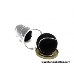 Kleuren tennisballen zwart