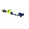 Giant 3-Knot Cotton Rope 60 cm with Tuff Ball (10 cm)