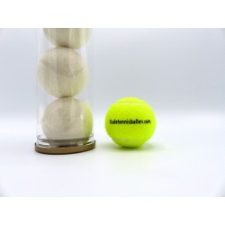 Kleuren tennisballen wit